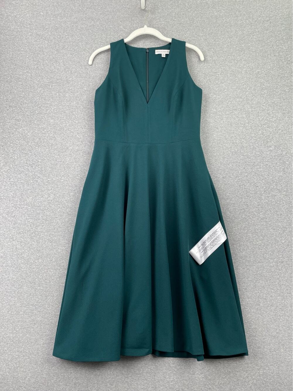Dress the Population Sz M Catalina Fit & Flare Cocktail Dress Pine Green Wedding